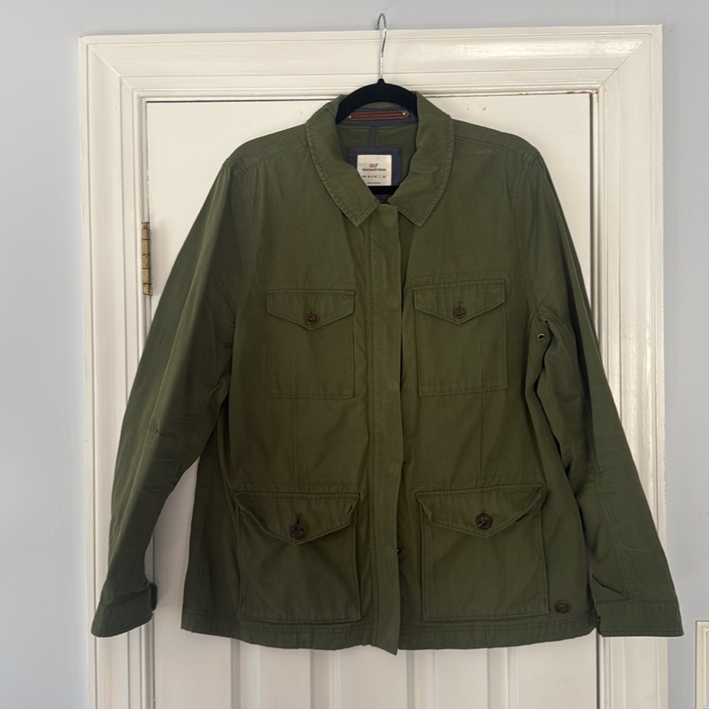 Vineyard Vines Waxed Cotton Parka Jacket
